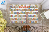 Personalized Name Family House Books Indoor And Outdoor Doormat Warm House Gift Welcome Mat Gift For Book Lovers Gift For Friend Gift For Family Birthday Gift