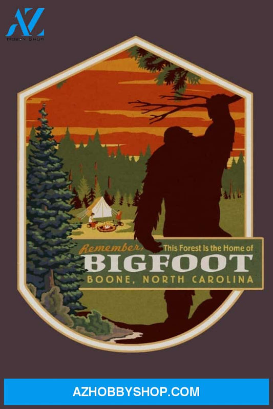 Boone North Carolina Home Of Bigfoot Contour