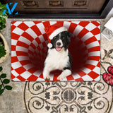 Border Collie Christmas - Dog Doormat | Welcome Mat | House Warming Gift | Christmas Gift Decor