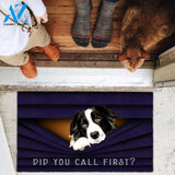 Border Collie Did You Call First Doormat | Welcome Mat | House Warming Gift