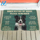 Border collie funny doormat