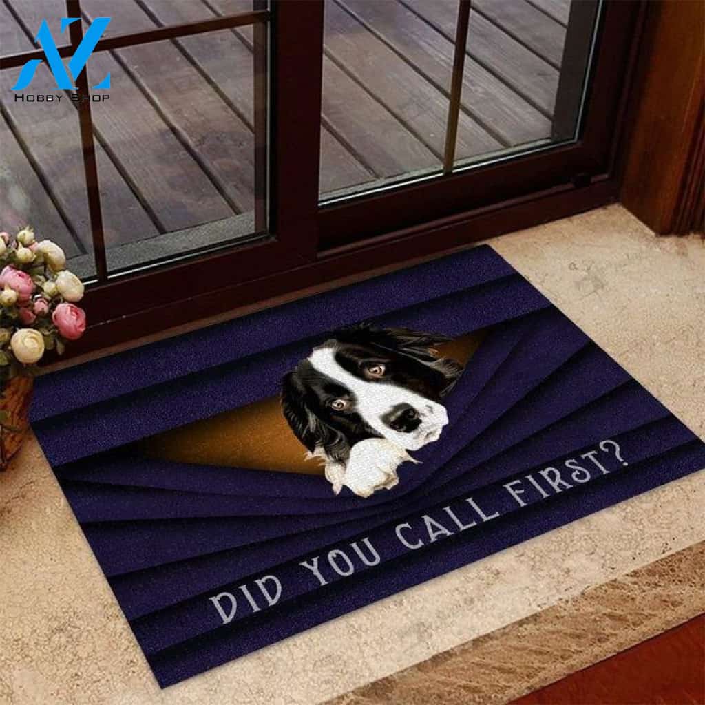 BORDER COLLIE Indoor And Outdoor Doormat Warm House Gift Welcome Mat Gift For Friend Family Gift For Border Dog Lovers