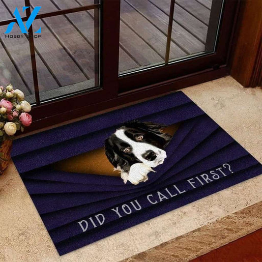 BORDER COLLIE Indoor And Outdoor Doormat Warm House Gift Welcome Mat Gift For Friend Family Gift For Border Dog Lovers