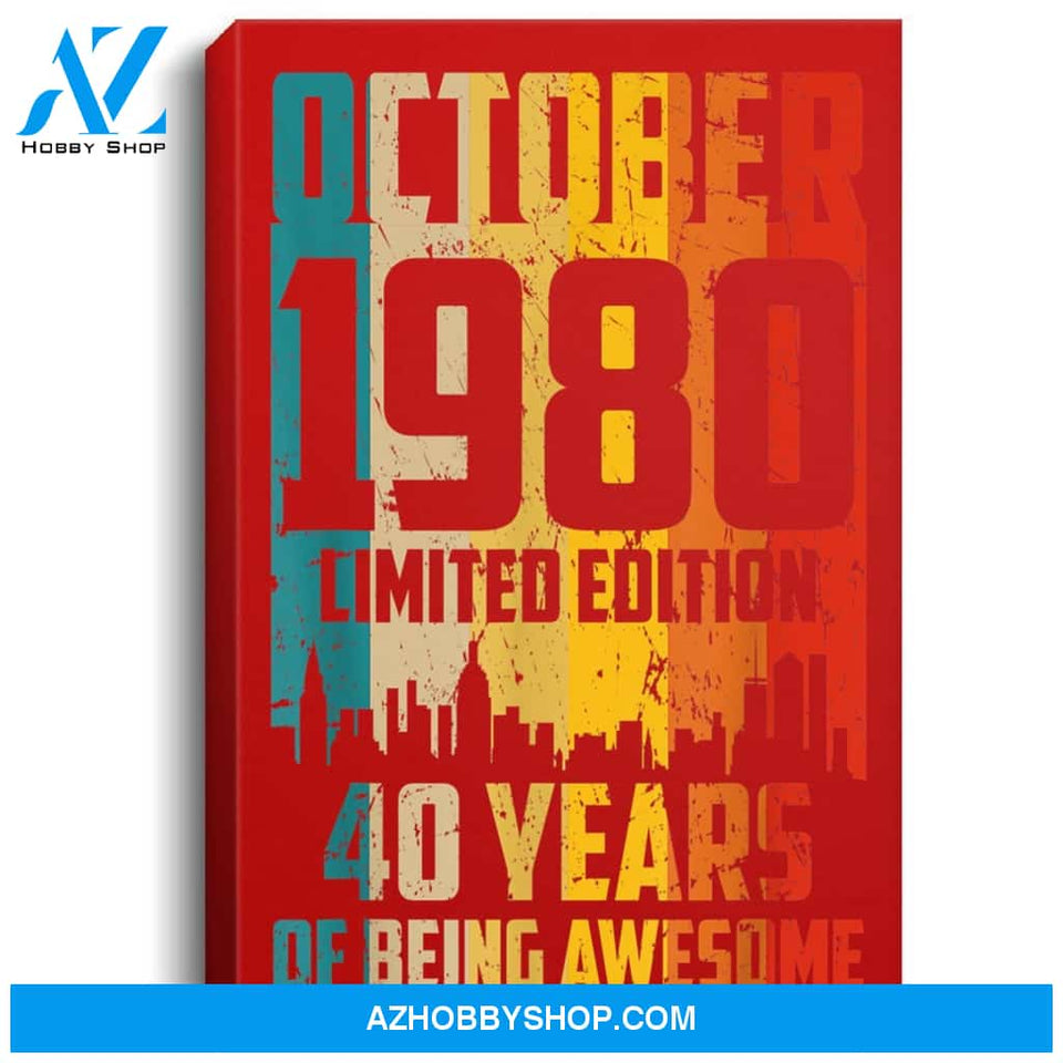 Born In 1980 October Birthday Libra Amp Scorpio Star Sign Portrait Canvas