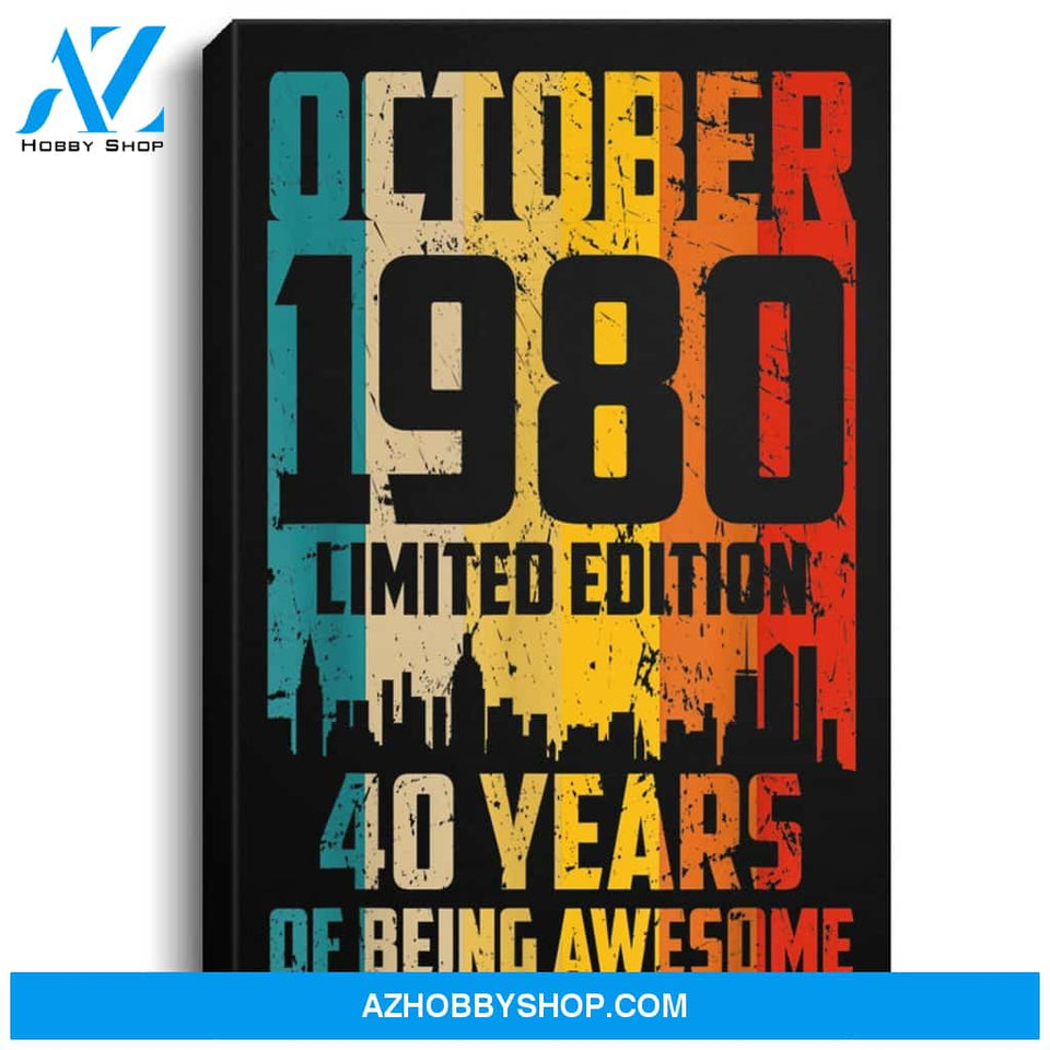 Born In 1980 October Birthday Libra Amp Scorpio Star Sign Portrait Canvas