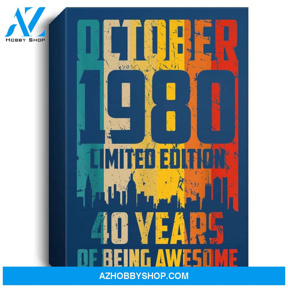 Born In 1980 October Birthday Libra Amp Scorpio Star Sign Portrait Canvas
