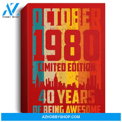 Born In 1980 October Birthday Libra Amp Scorpio Star Sign Portrait Canvas