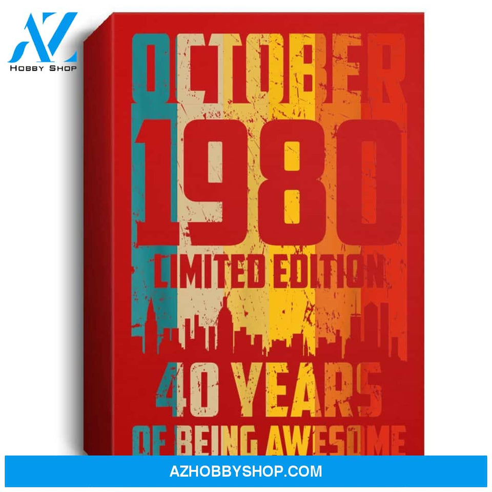 Born In 1980 October Birthday Libra Amp Scorpio Star Sign Portrait Canvas
