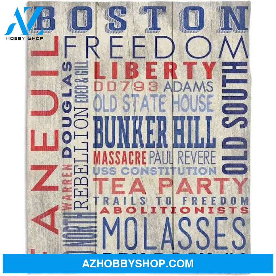 Boston Blankets By Lantern Press Quotes