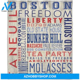 Boston Blankets By Lantern Press Quotes