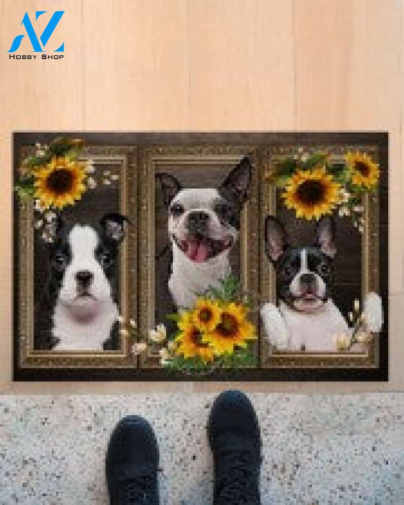 Boston Lovely Sunflowers Gift For You Doormat