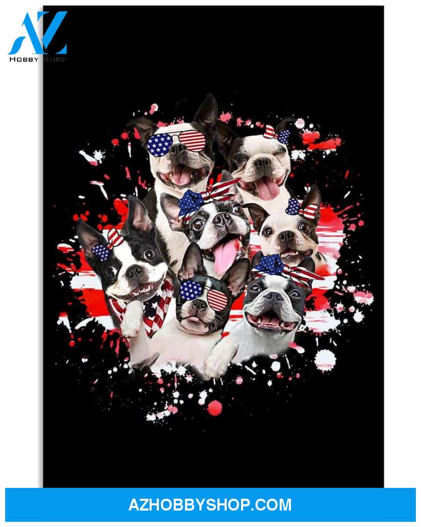 Boston terrier a happy life american poster