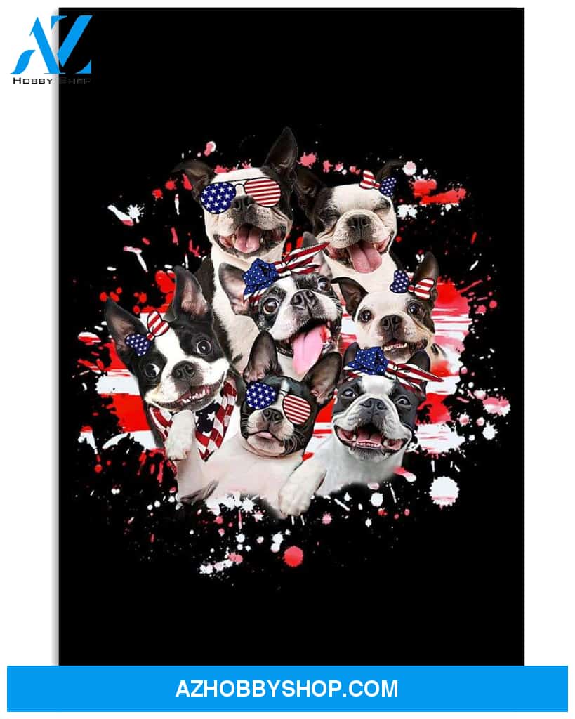 Boston terrier a happy life american poster