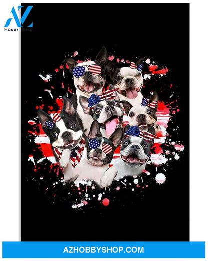Boston terrier a happy life american poster