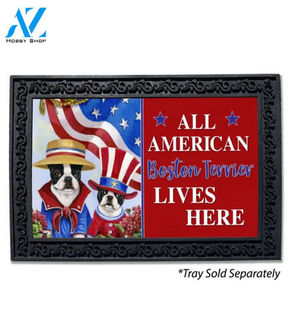 Boston Terrier American Pride Doormat - 18" x 30"