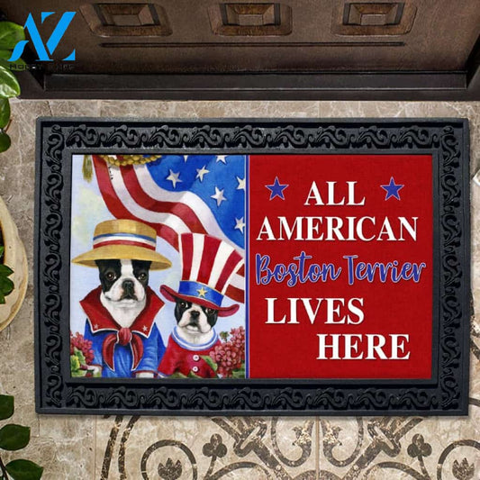 Boston Terrier American Pride Doormat - 18" x 30"