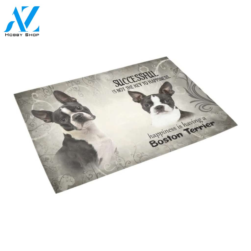 Boston Terrier Doormat - Welcome Mat - Home Decor