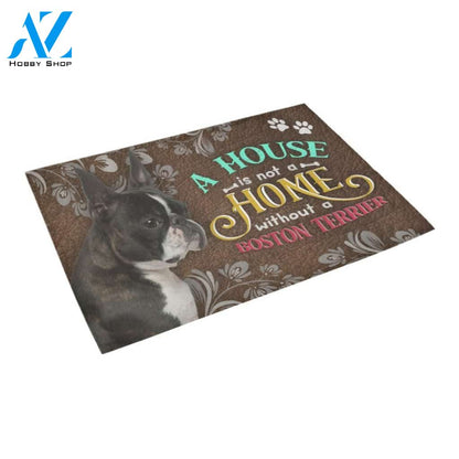 Boston Terrier Home Doormat - Welcome Mat - Home Decor