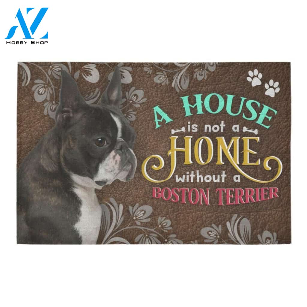 Boston Terrier Home Doormat - Welcome Mat - Home Decor