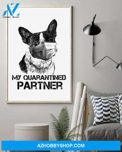 Boston terrier my partner poster