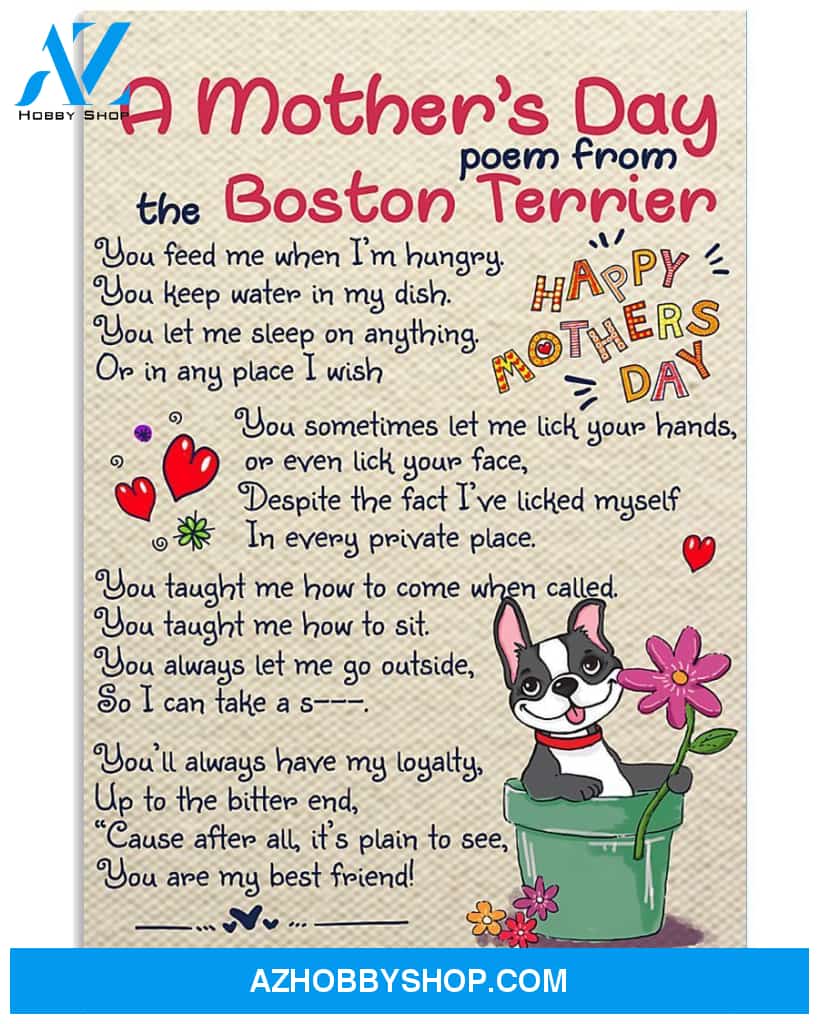 Boston Terrier 24x36 Poster
