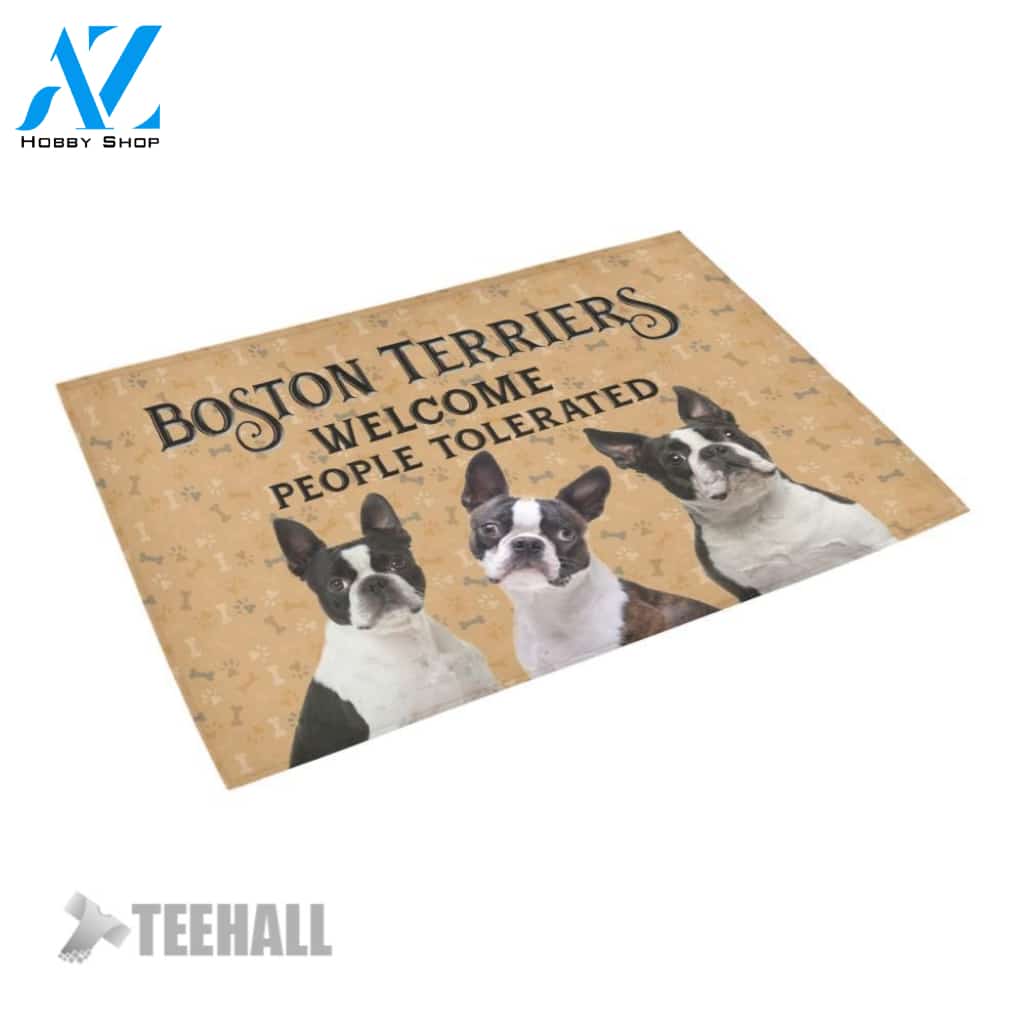Boston Terriers Welcome Doormat - Welcome Mat - Home Decor