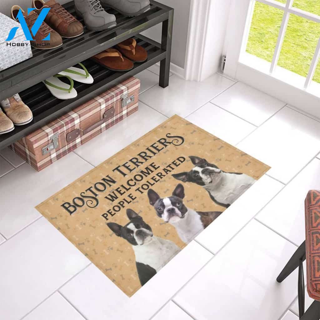 Boston Terriers Welcome Doormat - Welcome Mat - Home Decor