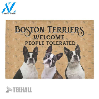 Boston Terriers Welcome Doormat - Welcome Mat - Home Decor