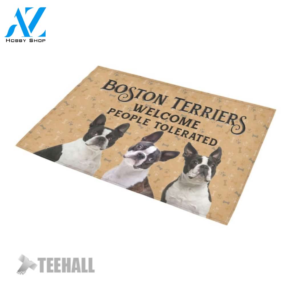 Boston Terriers Welcome Doormat - Welcome Mat - Home Decor