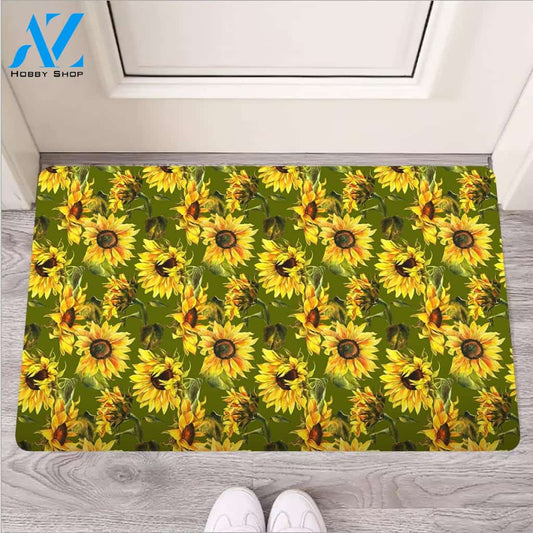 Botanical Sunflower Door Mat