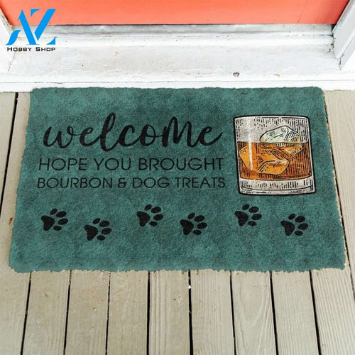 Bourbon And Dog Treats Doormat | Colorful | Size 8x27'' 24x36''