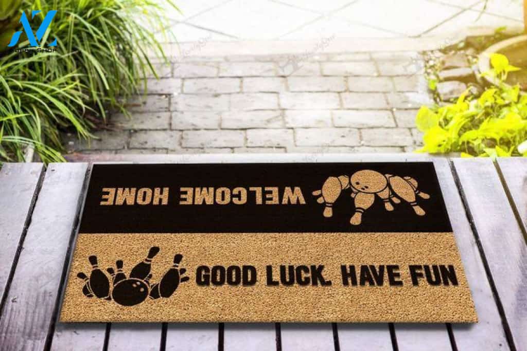 Bowling Good luck Have Fun Doormat