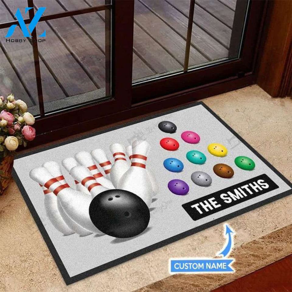 Bowling Unique Custom Doormat | Welcome Mat | House Warming Gift