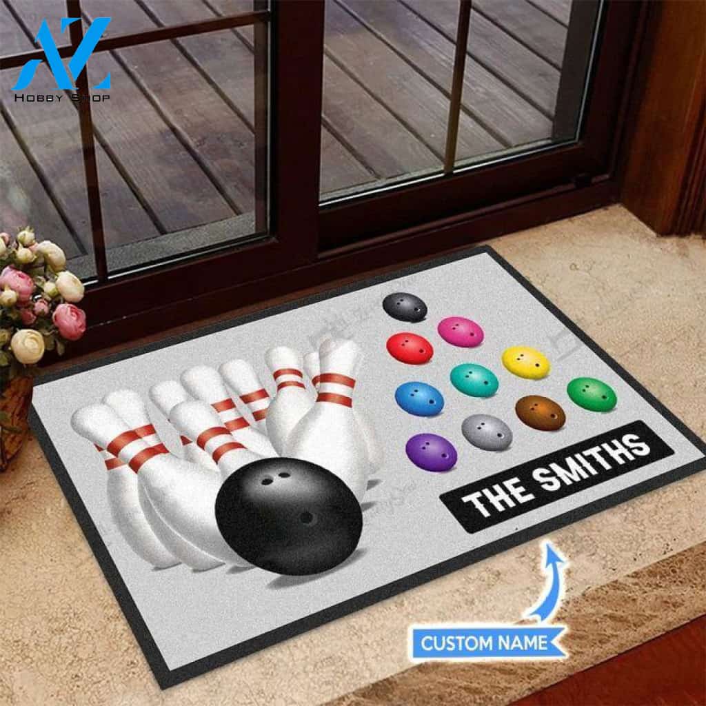Bowling Unique Custom Doormat | Welcome Mat | House Warming Gift