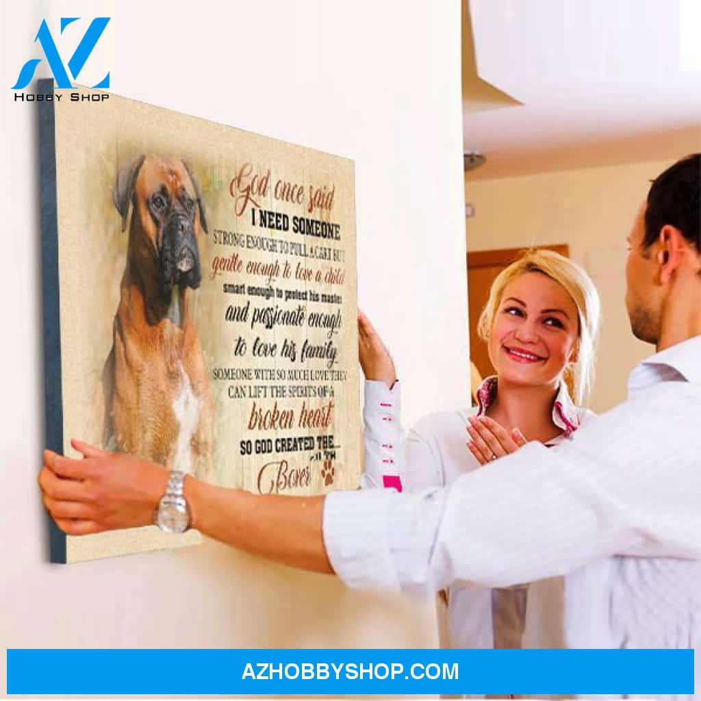Boxer Dog Canvas Prints Wall Art - Matte Canvas