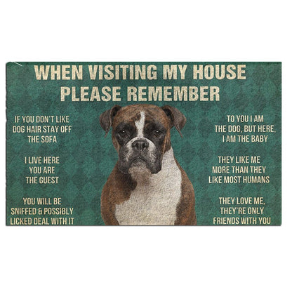 Boxer's Rules Doormat