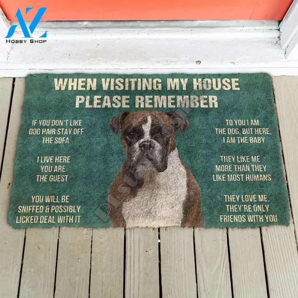 Boxer funny doormat
