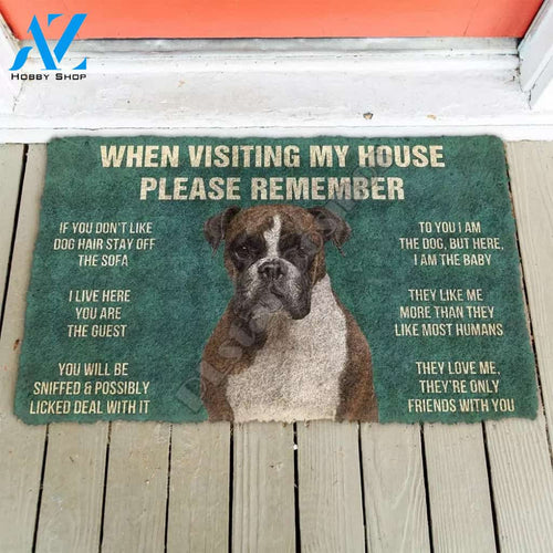 Boxer funny doormat
