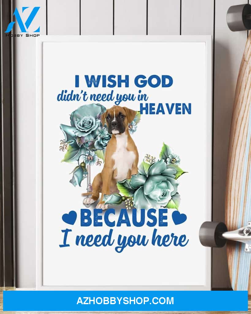 Boxer I Need You Boxer Lover Dog Mom Canvas And Poster Wall Decor Visual Art