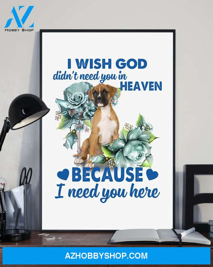 Boxer I Need You Boxer Lover Dog Mom Canvas And Poster Wall Decor Visual Art