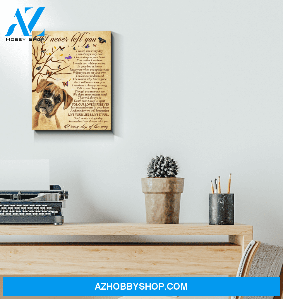 Boxer I Never Left You Canvas Wall Decor, Wall Decor Visual Art