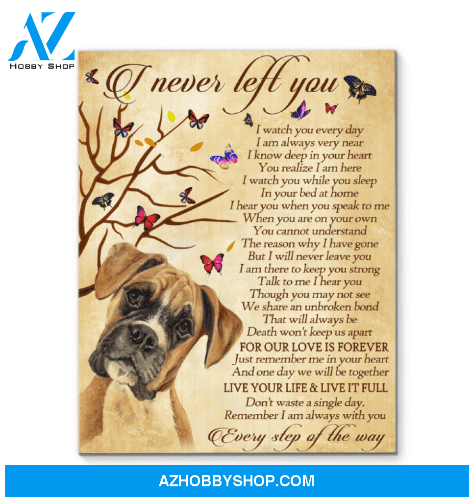Boxer I Never Left You Canvas Wall Decor, Wall Decor Visual Art