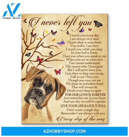 Boxer I Never Left You Canvas Wall Decor, Wall Decor Visual Art