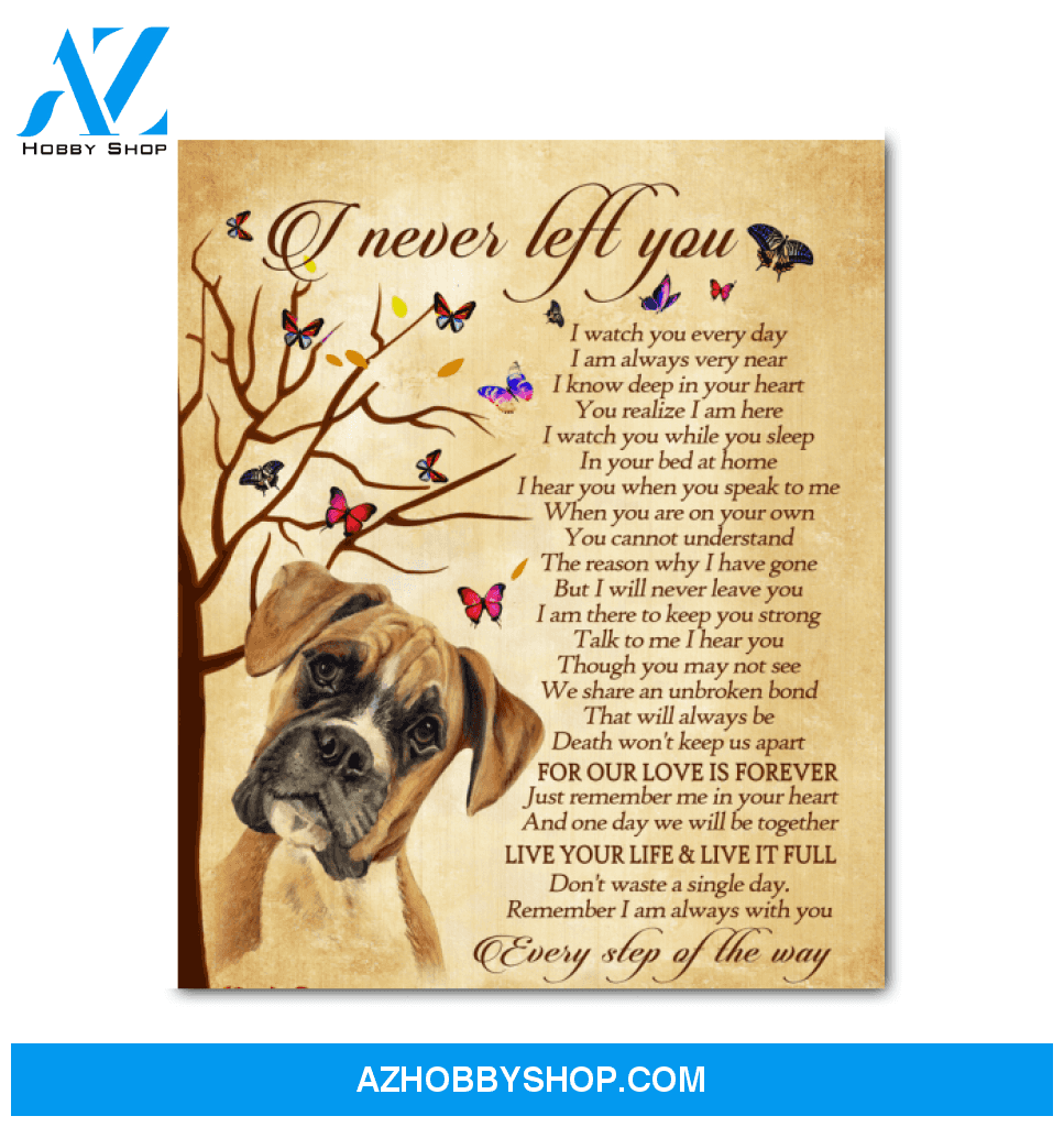 Boxer I Never Left You Canvas Wall Decor, Wall Decor Visual Art