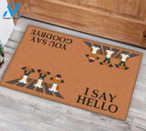 Boxer I Say Hello You Say Goodbye Doormat | Welcome Mat | House Warming Gift