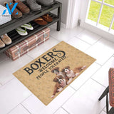 Boxer Welcome People Tolerated Doormat | Welcome Mat | House Warming Gift