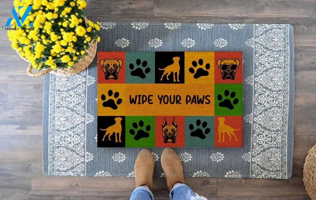 Boxer Wipe Your Paws Doormat | Welcome Mat | House Warming Gift
