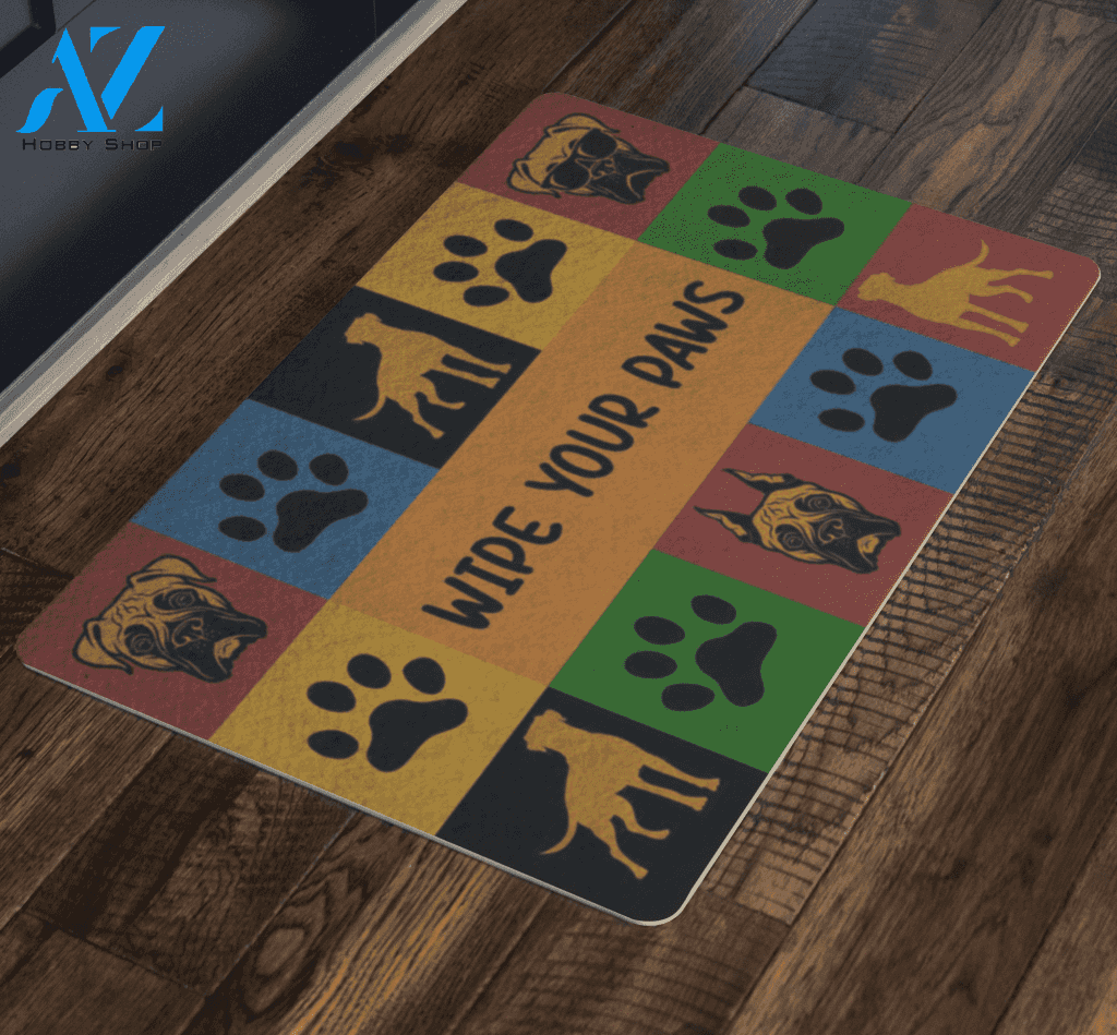 Boxer Wipe Your Paws Doormat | Welcome Mat | House Warming Gift
