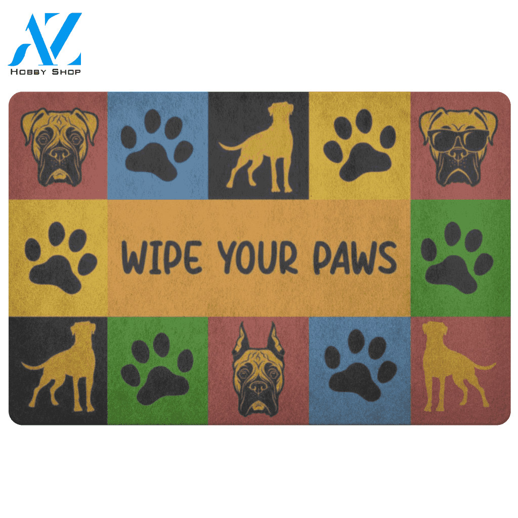 Boxer Wipe Your Paws Doormat | Welcome Mat | House Warming Gift