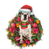Godmerch- Ornament- Boxer Dog Christmas Ornament, Happy Christmas Ornament, Car Ornament